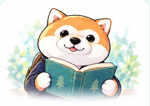 本を読んで学ぶ柴犬研究員